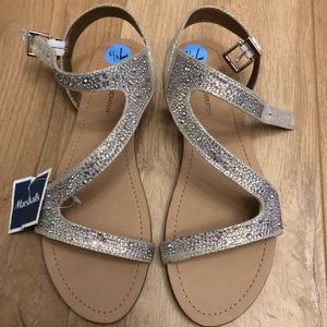 BCBGeneration Gold Sandals 7.5 NWT
